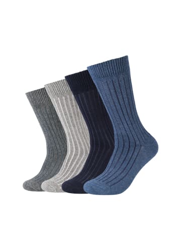 S. Oliver Socken 4er Pack originals in blau melange