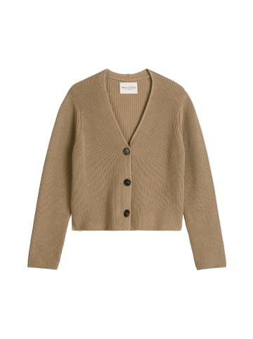 Marc O'Polo V-Neck-Cardigan relaxed in Soft Mocca