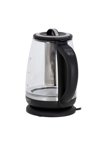 camry CR 1290 Wasserkocher mit Teesieb, 2 L - 2200 W, 360° drehbar in Schwarz