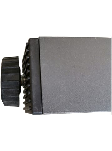 VCM  Aluminium Glas Gartentisch Balkontisch 189x90 cm in Schwarzglas