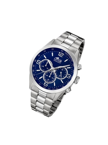 Lotus Analog-Armbanduhr Lotus Minimalist silber groß (ca. 43mm)