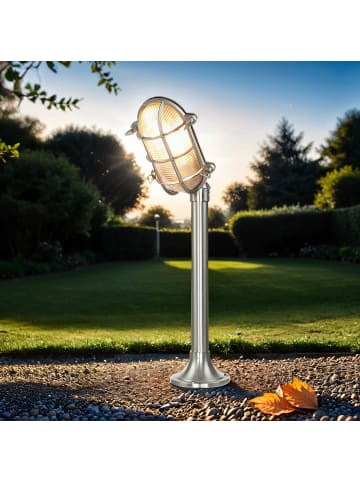 Licht-Erlebnisse Wegeleuchte (B)16.5 x (L)23 x (H)62 cm in Nickel mattNickel matt