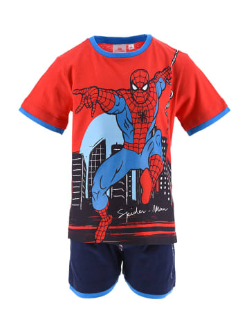 Spiderman 2tlg. Outfit: Sommer-Set T-Shirt und Short in Rot