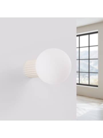Nice Lamps Wandlampe ORBITAL 1 beige H 12 cm