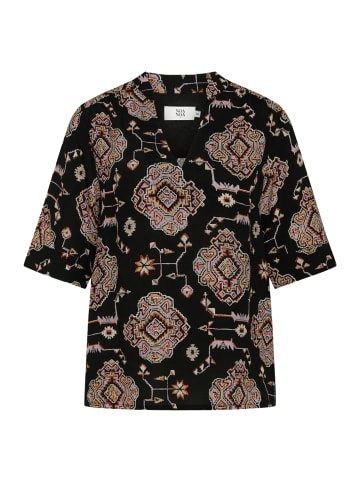 Noa Noa Hemd Kine in Print Black/Rose