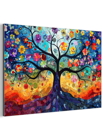 OnlyWow Metallbild Blumenbaum