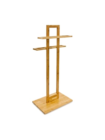 relaxdays Handtuchständer in Natur - (B)37 x (H)85 x (T)25 cm