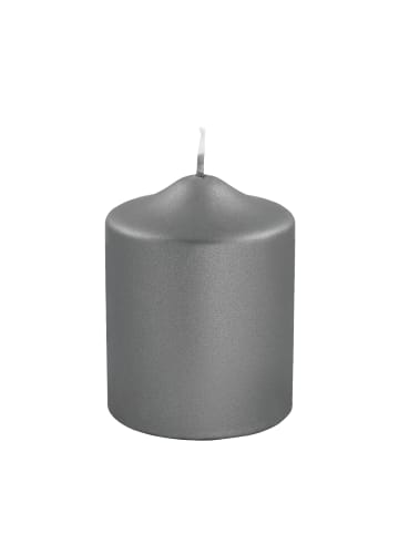 Fink Stumpenkerze Candle grau - (H) 10 cm