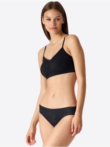 Schiesser Rioslip Invisible Soft Lace in schwarz,grün