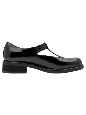 Tamaris WIDE FIT Slipper in BLACK PAT.