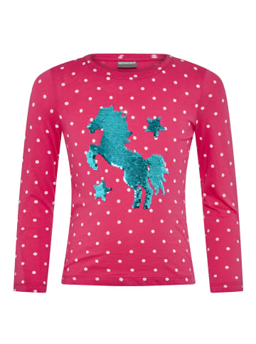 Kidsworld Langarmshirt in beere-gepunktet