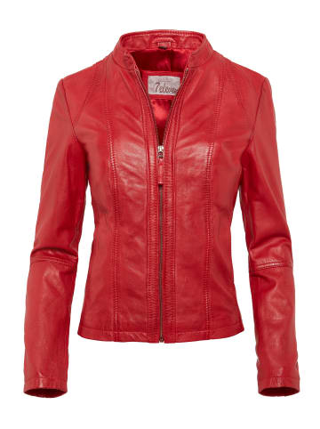 7eleven Lederjacke SEAMERA in Rot