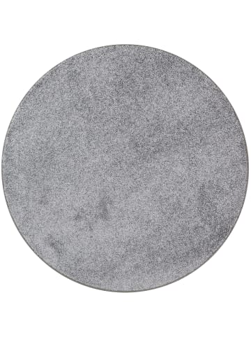 Snapstyle Hochflor-Teppich Mona Rund in grau