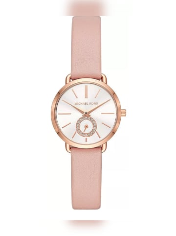 Michael Kors Damenuhr in Rosa, Lederarmband, Modell: MK2735 Portia Lady