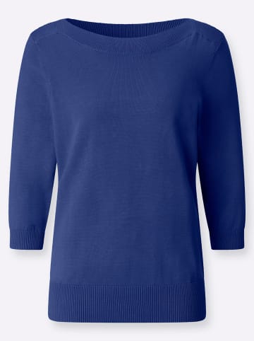 WITT WEIDEN 3/4-Arm-Pullover in royalblau