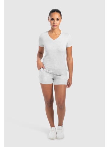 SMILODOX Shorts Dalia Modal in Grau Melange