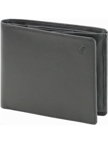 Esquire Logo Geldbörse II Leder 12 cm schwarz