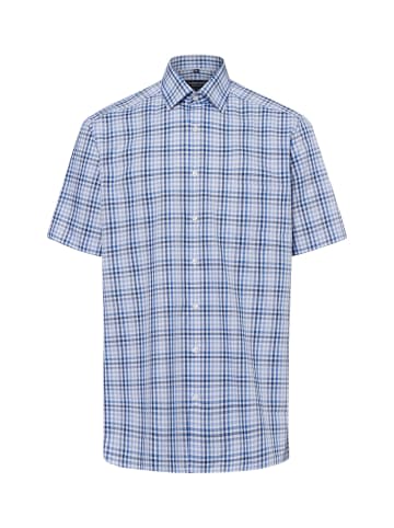 Andrew James Hemd - Bügelfrei in blau weiß