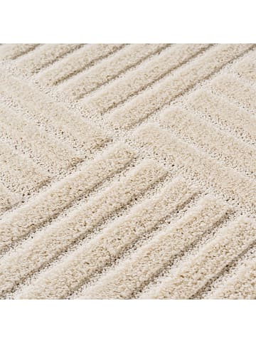 Teppich Boss Kurzflor Teppich Art 1123, Läufer - Creme