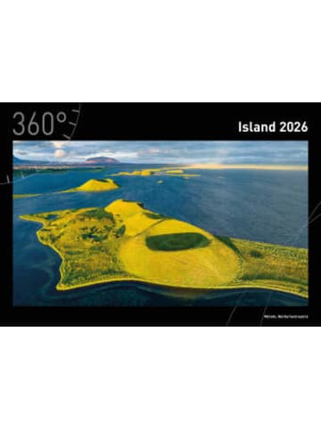 360 grad Kalender - Island Premiumkalender 2026