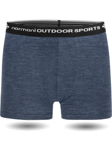 Normani Outdoor Sports 3er Pack Herren Merino Boxershorts Unterhose in Navy