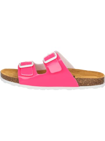 palado Pantoletten in pink neon lack