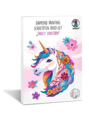 URSUS Diamond Painting Schultüten Deko-Set "FANCY UNICORN" - ab 3 Jahren