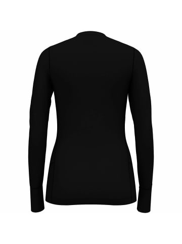 Odlo Funktionsshirt Crew Neck L/S Natural 100% Merino Warm in Schwarz