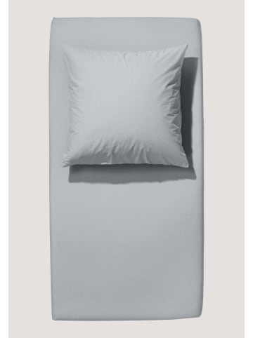 Hessnatur Hessnatur Jersey Spannbettlaken aus reiner Bio-Baumwolle in hellgrau