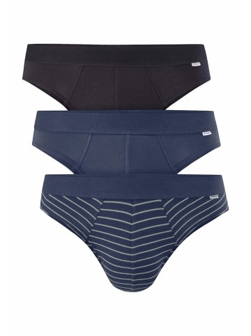 Hessnatur Slip Regular Cut 3er-Pack in nebelblau