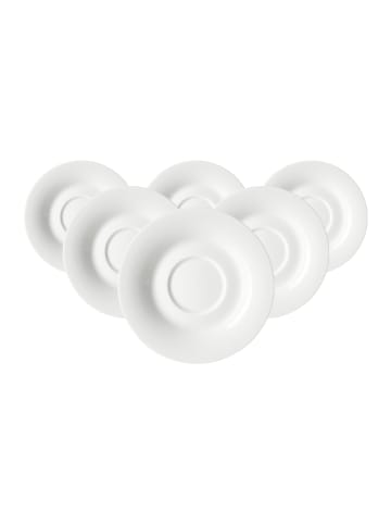 Ritzenhoff & Breker 6er Set Teeuntertassen Ostfriese ø 12,5 cm in Weiß