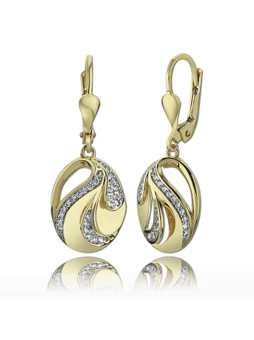 BALIA Gold 333 Damen Ohrhänger Oval Ohrringschmuck ca. 3cm