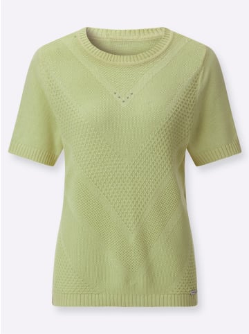 WITT WEIDEN Kurzarm-Pullover in lindgrün