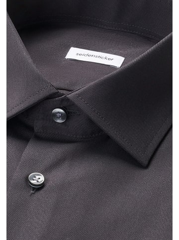 Seidensticker Business Hemd Slim in Schwarz