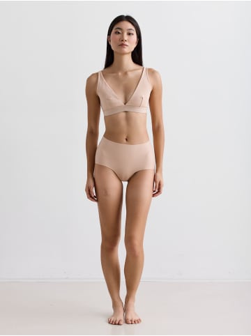 Erlich Textil  Casual Cotton High Waist Slip aus Bio-Baumwolle - nahtlose Kanten in ton