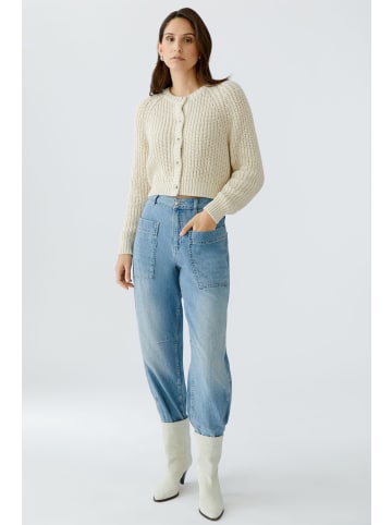 Oui Strickjacke in Whitecap Gray