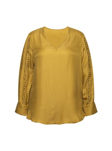 Ulla Popken Bluse in olivgrün