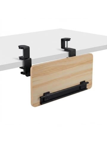 relaxdays Tastaturablage in Holzoptik - (B)65 x (T)24 cm