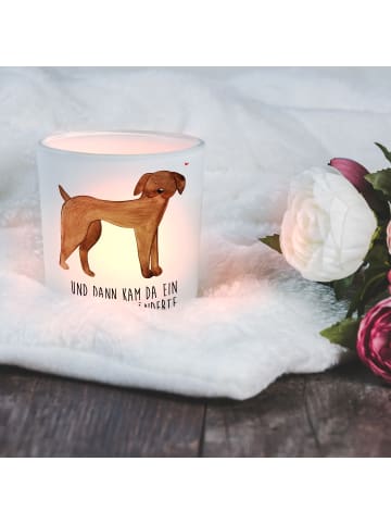Mr. & Mrs. Panda Kerzenhalter Hund Dogge mit Spruch in Transparent