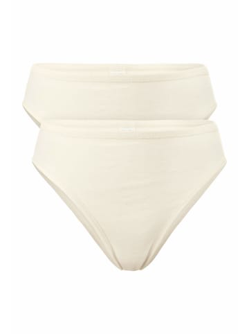 Hessnatur Taillenslip High Waist 2er-Set in natur