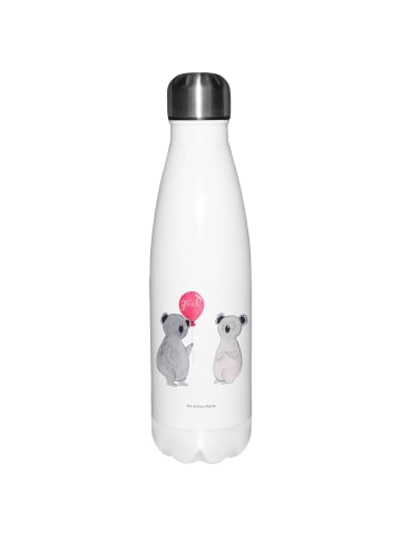 Mr. & Mrs. Panda Edelstahl Wasserflasche Koala Luftballon ohne S... in Weiß