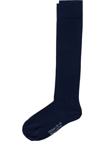 Hudson Baumwolle Kniestrümpfe 1 Paar Relax Cotton in marine