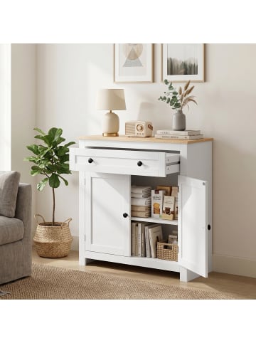 HOMCOM Sideboard in Weiß 78,5L x 35B x 80H cm