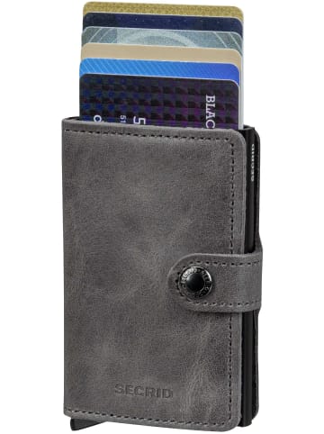 Secrid Geldbörse Miniwallet Vintage in Grey-Black