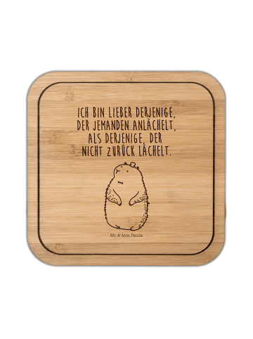 Mr. & Mrs. Panda Kork Untersetzer Murmeltier mit Spruch in Transparent