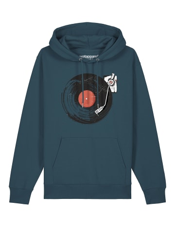 wat? Apparel Sweatshirt Schallplatte in Petrol