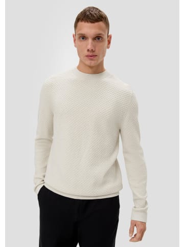 QS Strickpullover in 0330_wollweiß