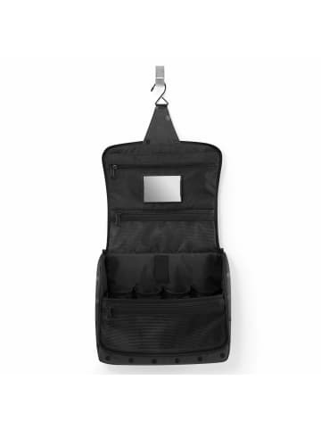 Reisenthel cosmetics toiletbag XL - Kulturbeutel 28 cm (twist maroon) in glossy dots black