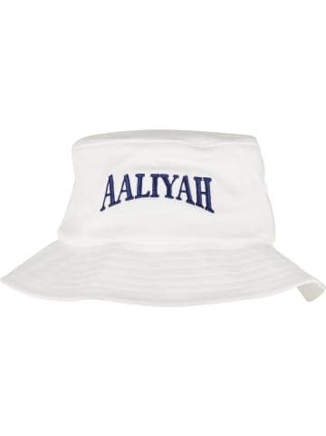 Mister Tee Hut "Aaliyah Logo Bucket Hat" in Weiß