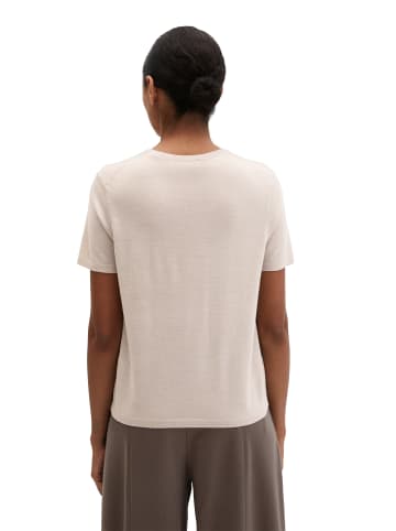 Marc O'Polo Kurzarm-Pullover regular in Linen Beige